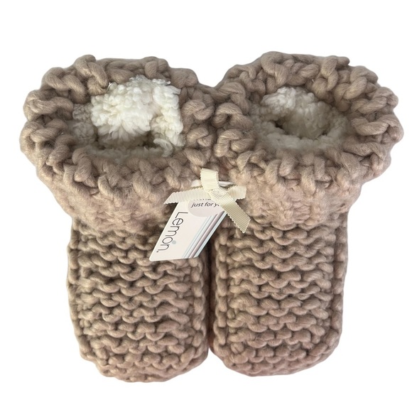 Anthropologie X Lemon Women’s Cabin Cuffed Bootie Slipper Sz: S/M - Picture 4 of 8